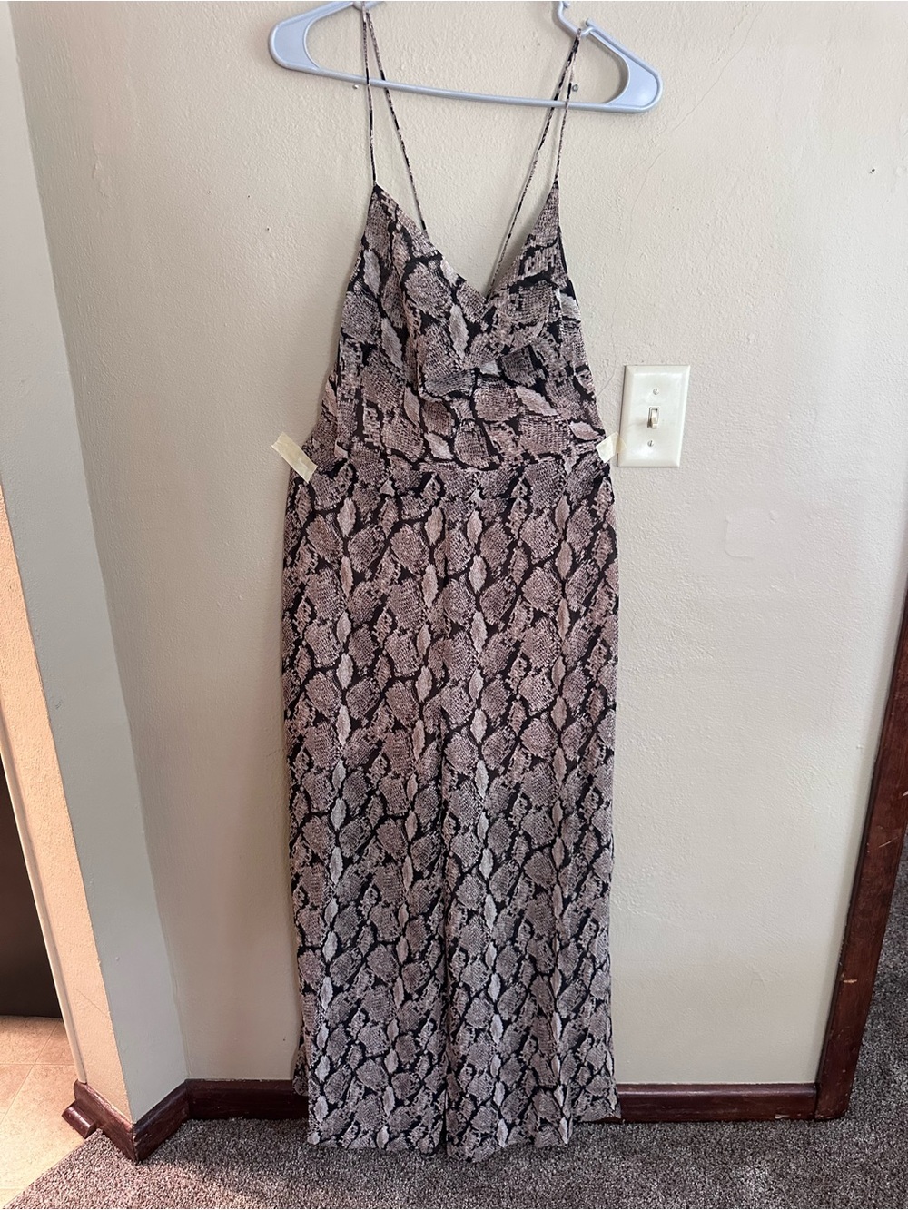 Blu Pepper Snake-Print jump suit